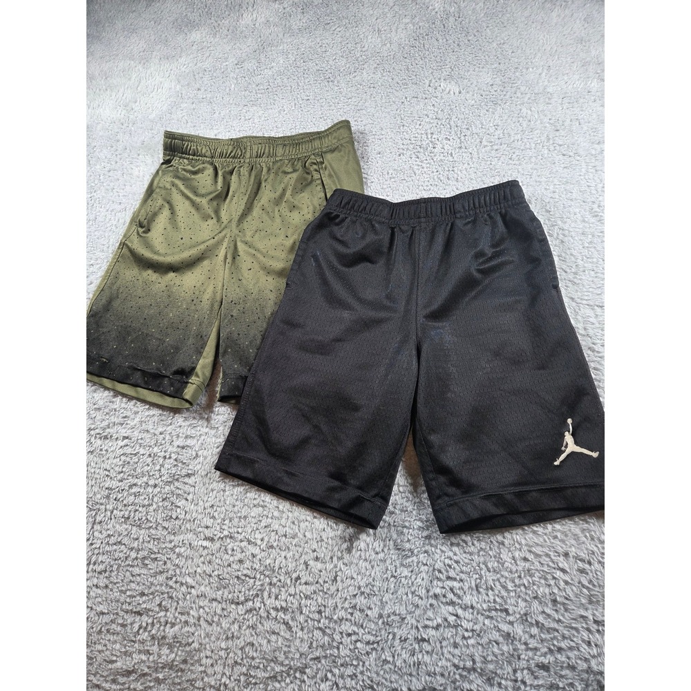 Jordan Old Navy Shorts Bundle Size 6-8 Black Olive Kids Athletic Basketball